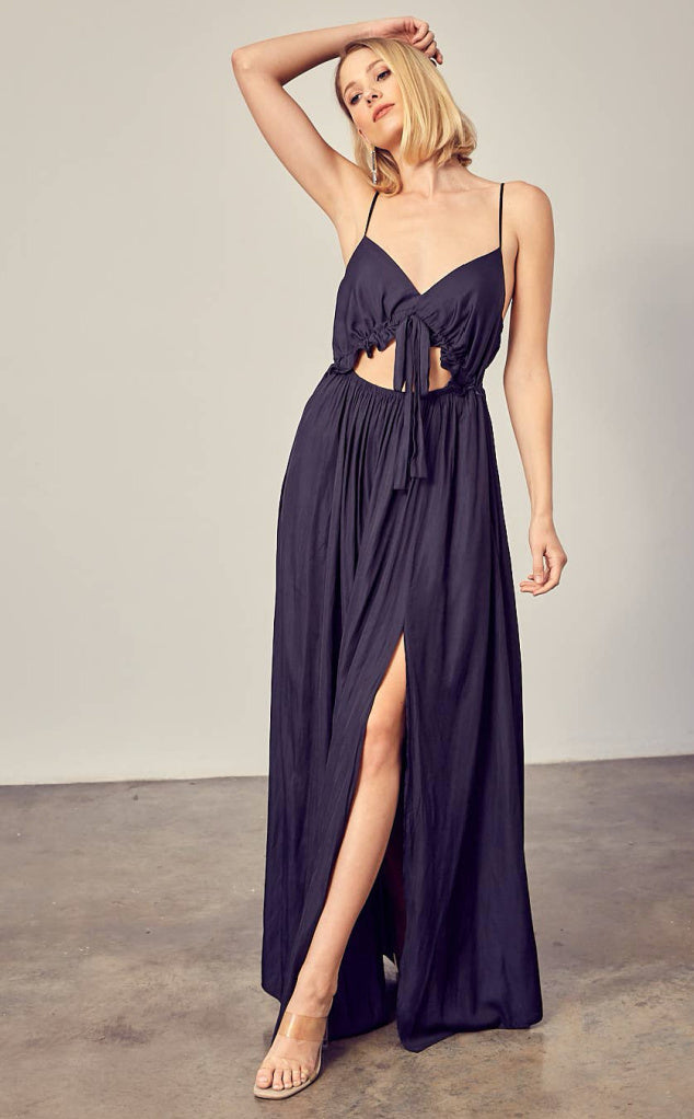 Dolly Matte Black Maxi Dress forever young swimwear